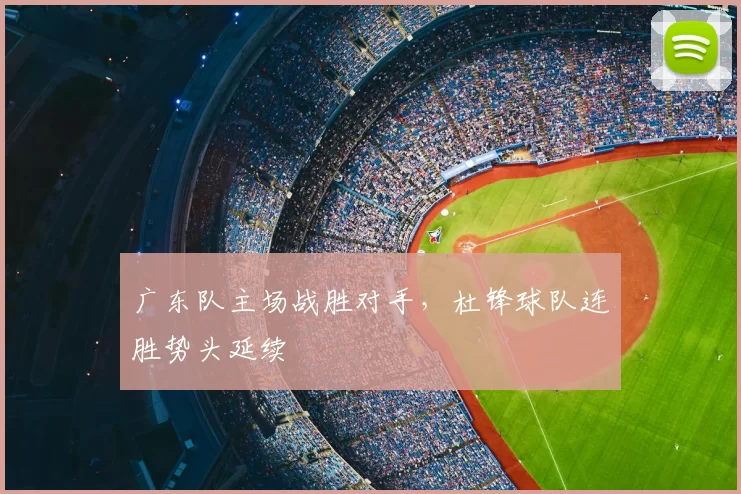 广东队主场战胜对手,杜锋球队连胜势头延续
