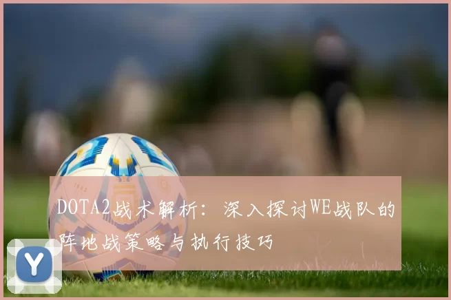 DOTA2战术解析:深入探讨WE战队的阵地战策略与执行技巧